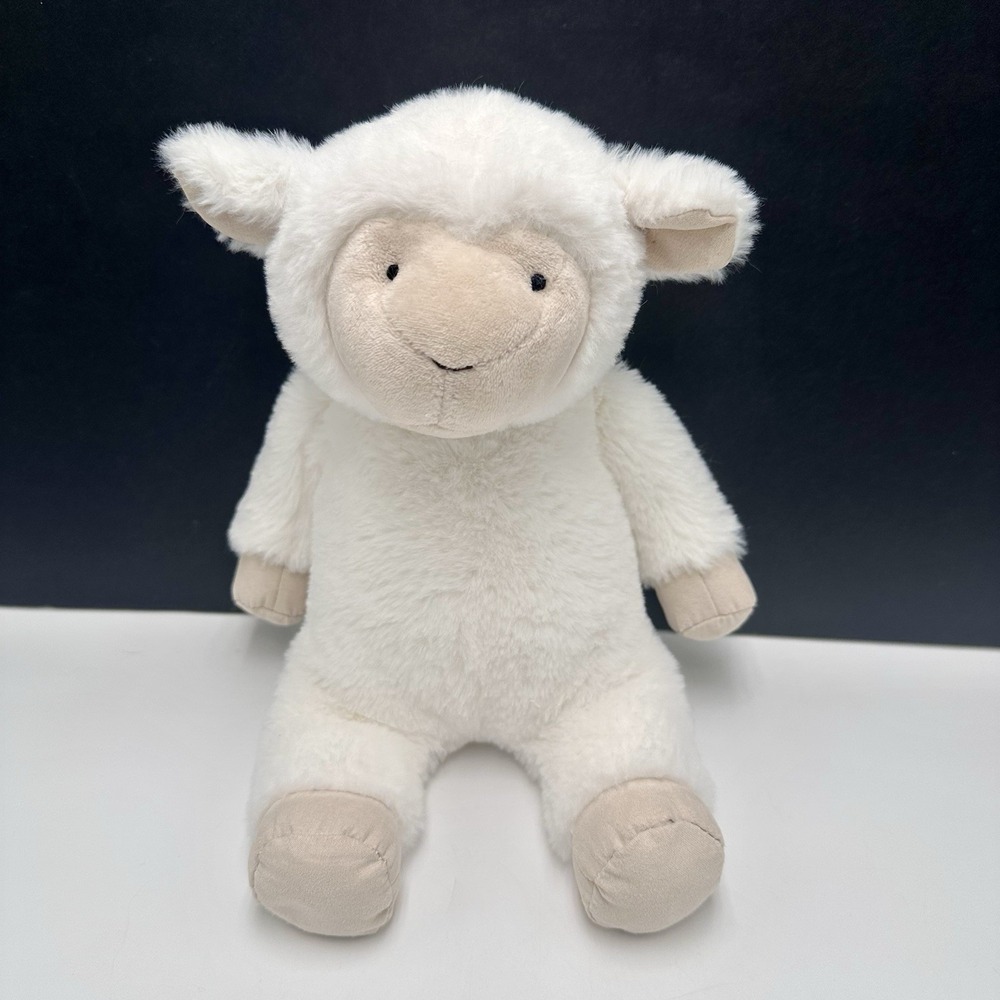 Pottery Barn Kids Small White Cream Lamb Critter Collection Plush Stuffed Animal